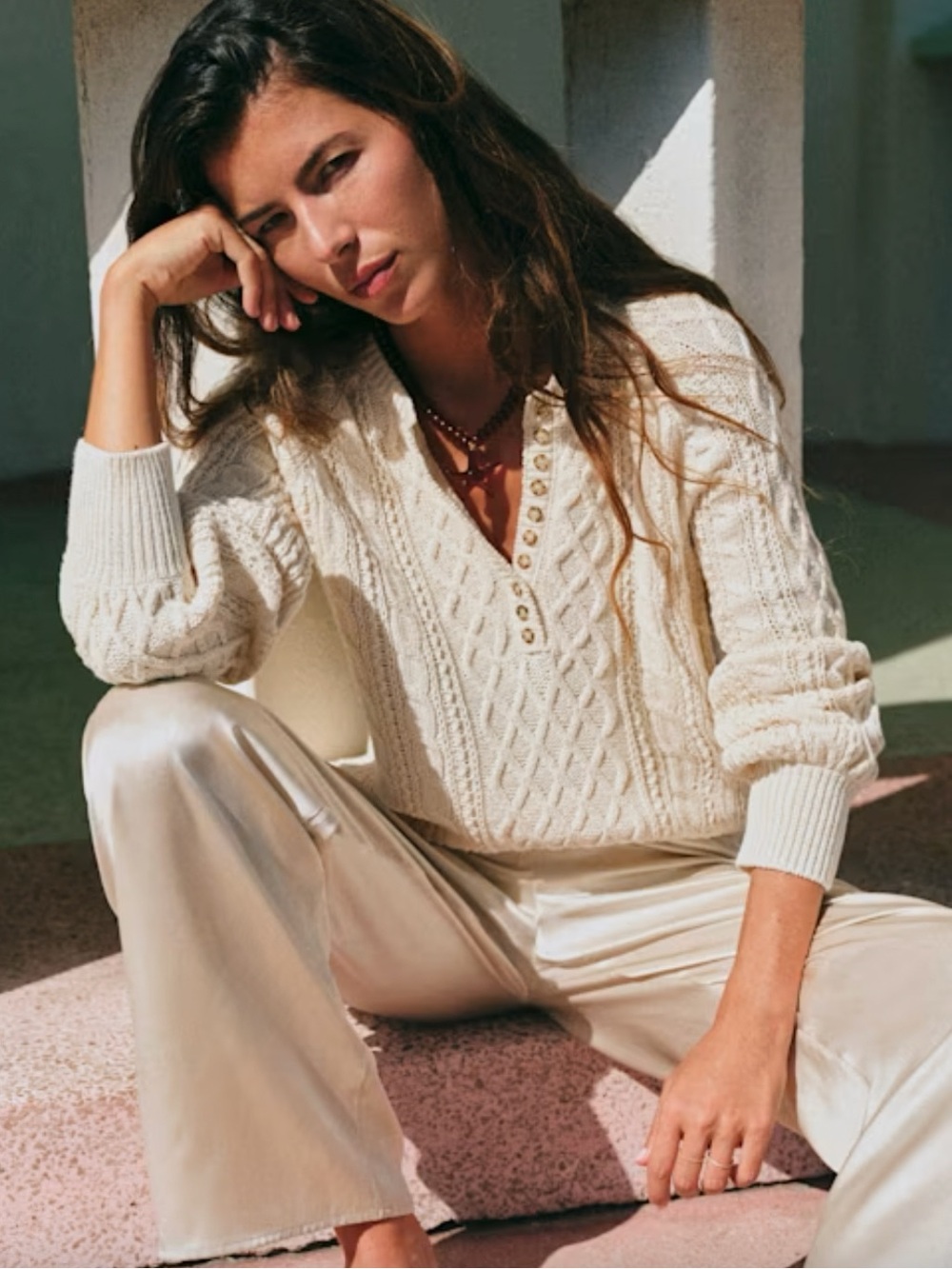 Sezane Bree Jumper Cream
